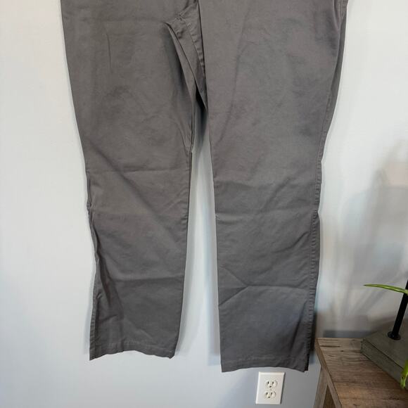 Old Navy Gray Bootcut Khaki Pants Size 16 Cotton & Spandex Blend Slacks Trousers - Picture 3 of 7